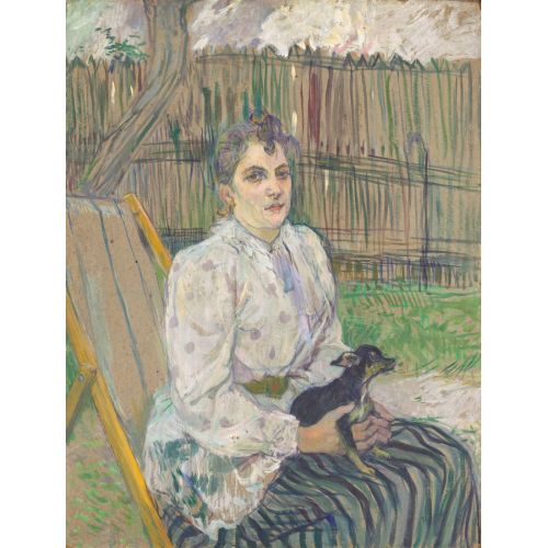 Henri De Toulouse Lautrec Lady With A Dog Henri De Toulouse Lautrec Lady With A Dog