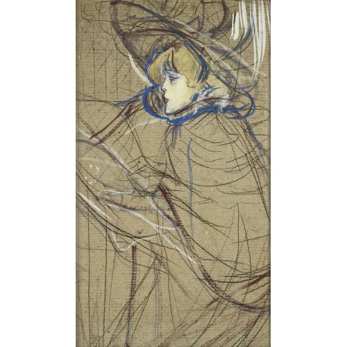 Henri De Toulouse Lautrec Profile Of Woman Jane Avril Henri De Toulouse Lautrec Profile Of Woman Jane Avril