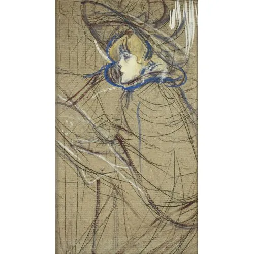 Henri De Toulouse Lautrec Kadın Jane Avril Profili Post Empresyonizm Henri De Toulouse Lautrec Kadın Jane Avril Profili Post Empresyonizm Sanat Akımları Kanvas Efektli Tablo, Resim Kağıdı