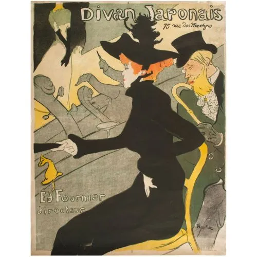 Henri De Toulouse Lautrec Divan Japonais Post Impressionism Henri De Toulouse Lautrec Divan Japonais Post Impressionism Art Movements Canvas, Drawing Paper Prints, Reproduction Oil Painting