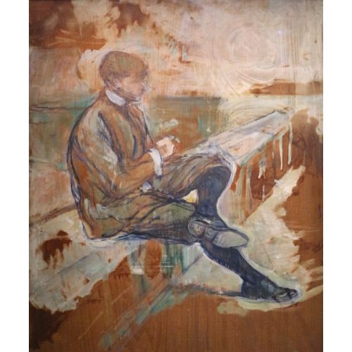 Henri De Toulouse Lautrec Arromanches İle Cadde Üzerinde Oturan Louis Bougle Henri De Toulouse Lautrec Arromanches İle Cadde Üzerinde Oturan Louis Bougle