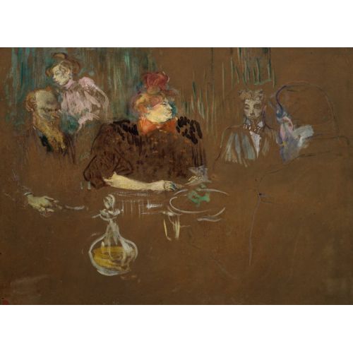 Henri De Toulouse Lautrec Mösyö Ve Madam Natanson Masasında Henri De Toulouse Lautrec Mösyö Ve Madam Natanson Masasında