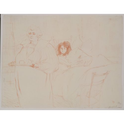 Henri De Toulouse Lautrec Serving Breakfast Madame Baron And Mademoiselle Popo Post Impressionism Henri De Toulouse Lautrec Serving Breakfast Madame Baron And Mademoiselle Popo Post Impressionism Art Movements Canvas, Drawing