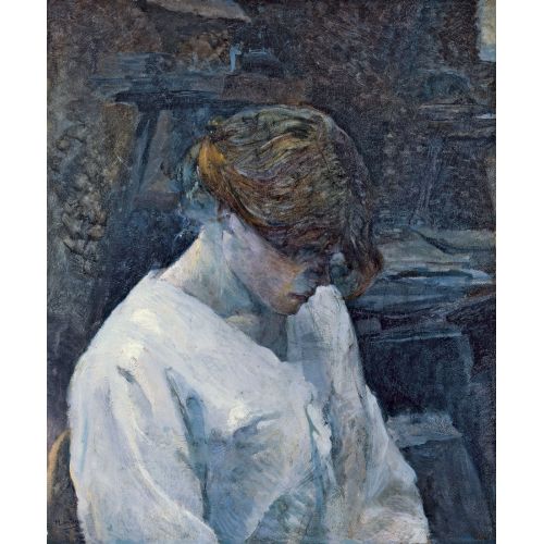 Henri De Toulouse Lautrec La Rousse Avec Chemisier Blanc Henri De Toulouse Lautrec La Rousse Avec Chemisier Blanc