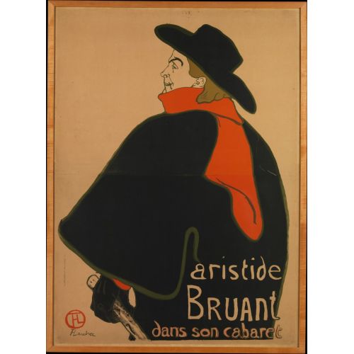 Henri De Toulouse Lautrec Aristide Bruant At His Cabaret