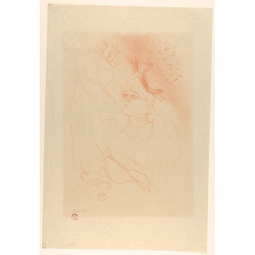 Henri De Toulouse Lautrec Mademoiselle Lender And Baron Henri De Toulouse Lautrec Mademoiselle Lender And Baron