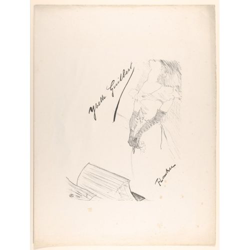 Henri De Toulouse Lautrec Frontispiece Yvette Guilbert Before The Prompters Box Henri De Toulouse Lautrec Frontispiece Yvette Guilbert Before The Prompters Box