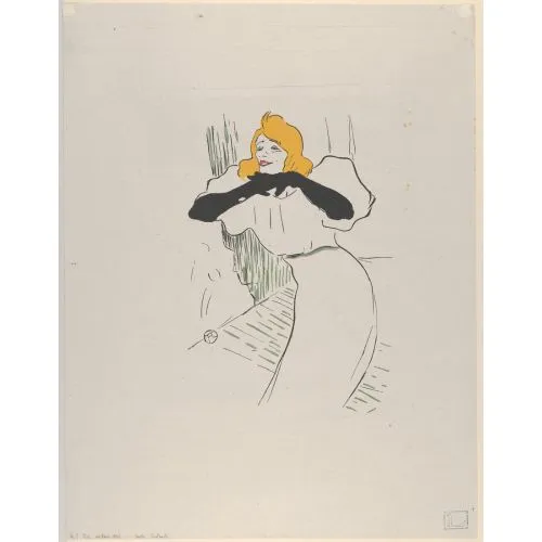 Henri De Toulouse Lautrec Yvette Guilbert 2 Post Impressionism Henri De Toulouse Lautrec Yvette Guilbert 2 Post Impressionism Art Movements Canvas, Drawing Paper Prints, Reproduction Oil