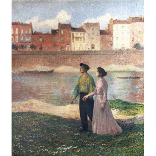 Henri Martin, Aşıklar Yağlıboya Tablo Henri Martin, Aşıklar Yağlıboya Tablo