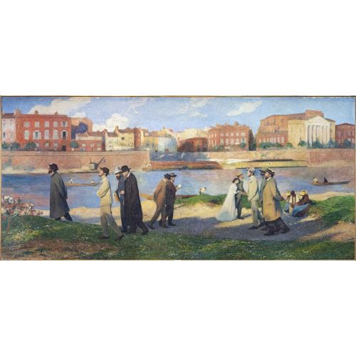 Henri Martin, Les Bords De La Garonne Les Promeneurs Ou Les Reveurs