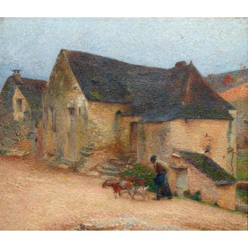 Henri Martin, Chevrier In Front Of An Old House In Labastide