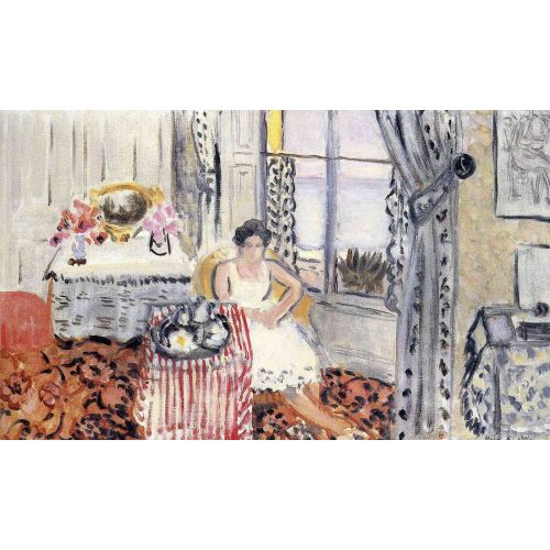 Henri Matisse, Bir Pencerede Kadın Henri Matisse, Bir Pencerede Kadın