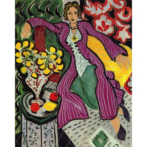 Henri Matisse, Mor Paltolu Kadın 1937