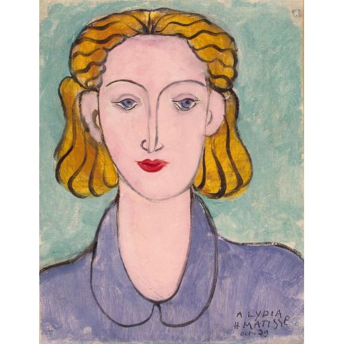 Henri Matisse, Bir Mavi Bluzda Genç Kadın Portre Delektorskaya Henri Matisse, Bir Mavi Bluzda Genç Kadın Portre Delektorskaya