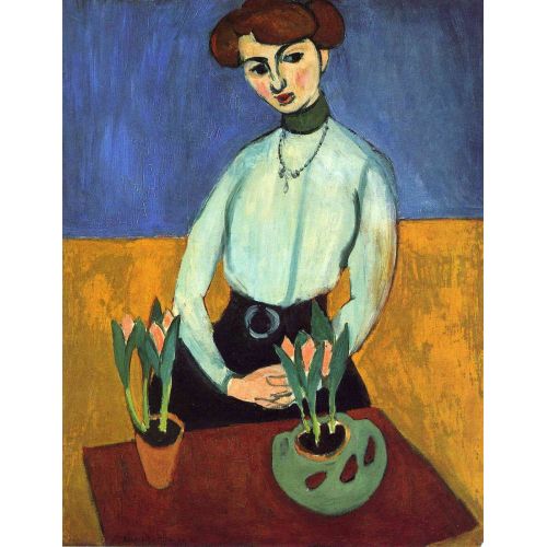 Henri Matisse, Girl With Tulips Henri Matisse, Girl With Tulips