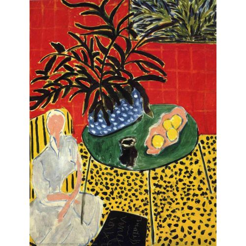 Henri Matisse, Kara Eğrelti İle İç Mekan Henri Matisse, Kara Eğrelti İle İç Mekan
