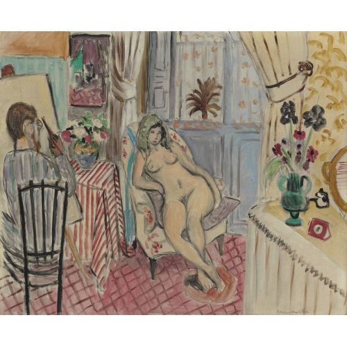 Henri Matisse, Sanatçı Ve Çıplak Model Henri Matisse, Sanatçı Ve Çıplak Model