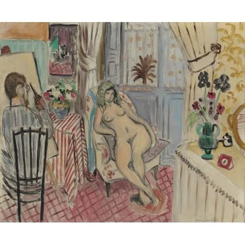Henri Matisse La Artiste Et Le Modele Nu Fauvism Art Movements Henri Matisse La Artiste Et Le Modele NuLa Artiste et le Modèle