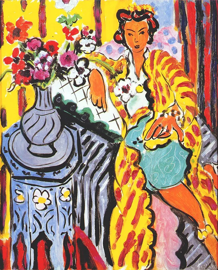 Henri Matisse Sarı Bornozlu Cariye | Arthipo