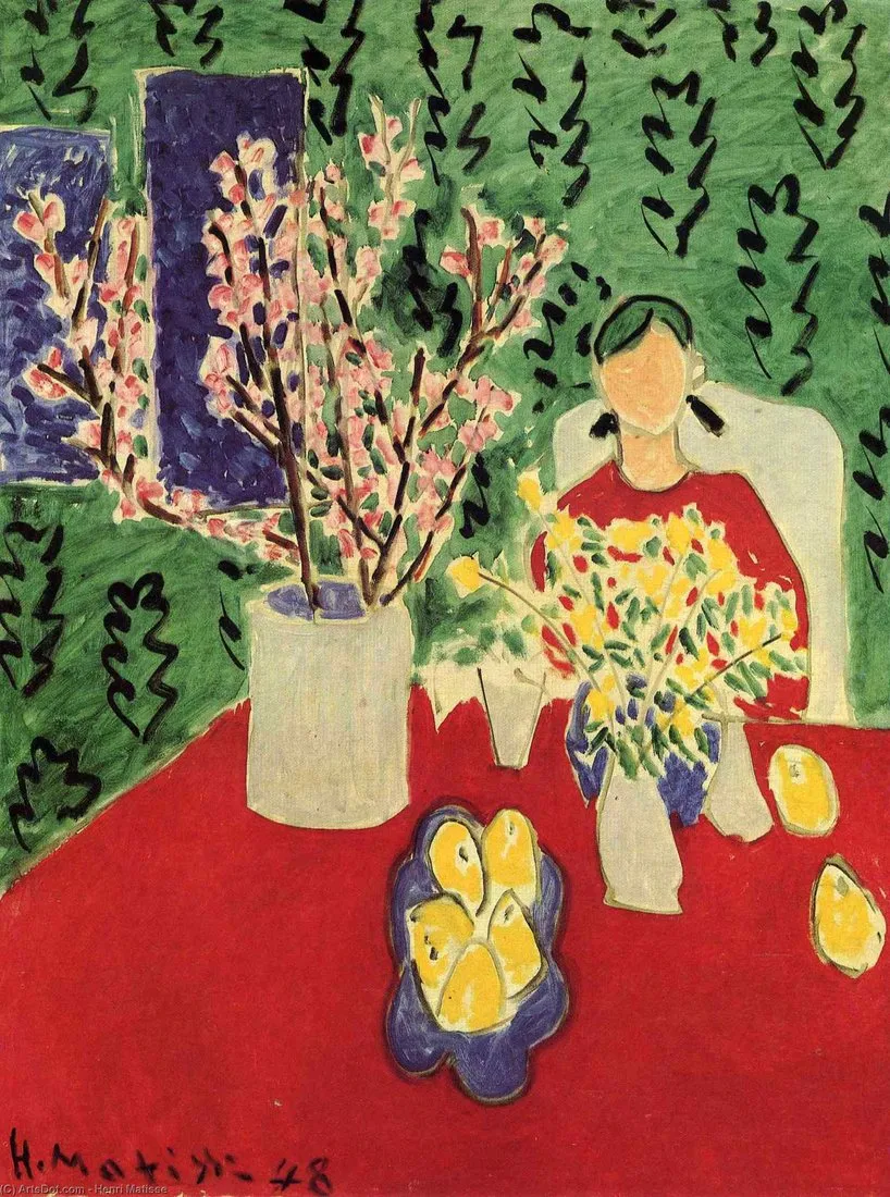 Henri Matisse Erik Çiçekleri | Arthipo