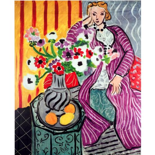 Henri Matisse, Mor Elbise Ve Anemonlar