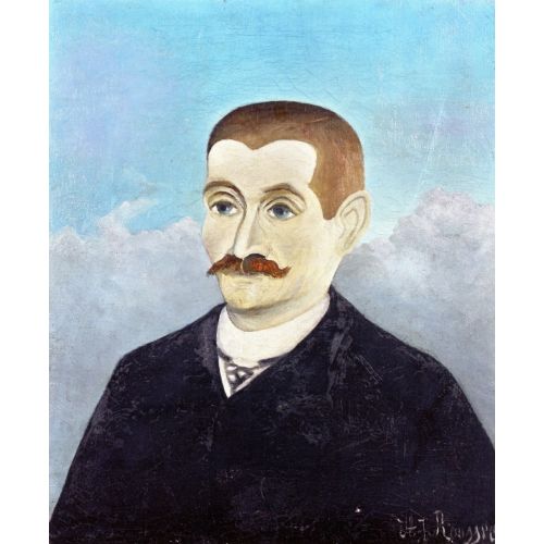 Henri Rousseau, Portrait Of A Red-Haired Man