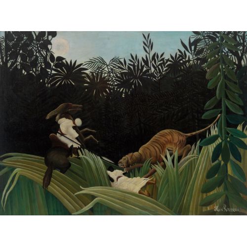Henri Rousseau, Riders Attacked By A Tiger Henri Rousseau, Riders Attacked By A Tiger