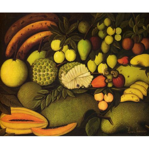 Henri Rousseau, Egzotik Meyvelerle Natürmort Henri Rousseau, Egzotik Meyvelerle Natürmort