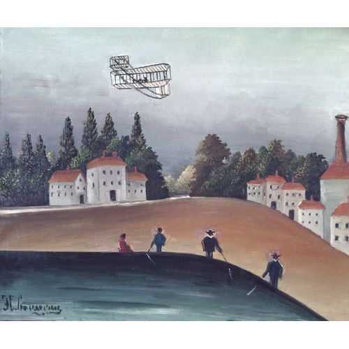 Henri Rousseau, The Fishermen And The Biplane Henri Rousseau, The Fishermen And The Biplane