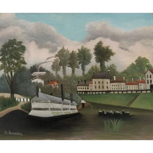 Henri Rousseau, The Laundry Boat Of Pont De Charenton Primitivism Henri Rousseau, The Laundry Boat Of Pont De Charenton Primitivism Art Movements Henri Rousseau, The Laundry Boat Of Pont De