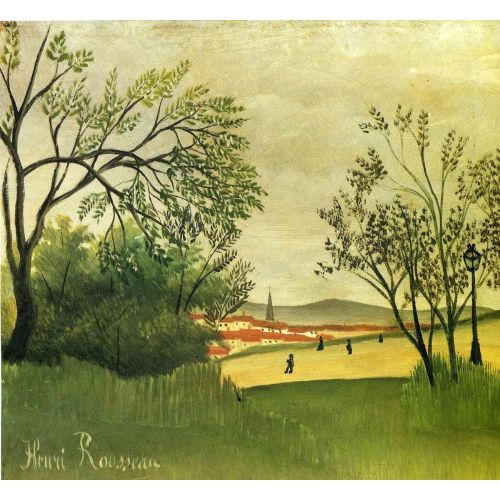 Henri Rousseau, View Of Saint-Cloud