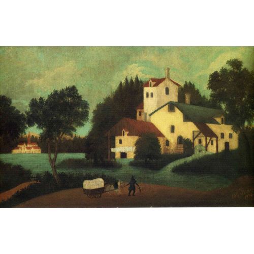 Henri Rousseau, Değirmenin Önündeki Vagon Henri Rousseau, Değirmenin Önündeki Vagon