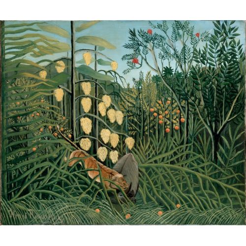 Henri Rousseau, Bir Kaplanla Ve Bir Manda Ile Dövüş Henri Rousseau, Bir Kaplanla Ve Bir Manda Ile Dövüş