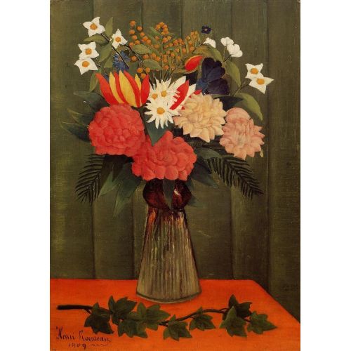 Henri Rousseau, Flowers In A Vase Henri Rousseau, Flowers In A Vase
