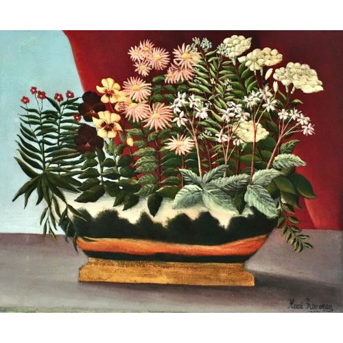 Henri Rousseau, Flowers In Pot Henri Rousseau, Flowers In Pot