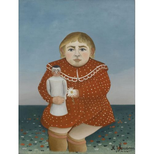 Henri Rousseau, Girl With A Doll Henri Rousseau, Girl With A Doll