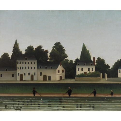 Henri Rousseau, Dört Balıkçı Ve Manzara Henri Rousseau, Dört Balıkçı Ve Manzara