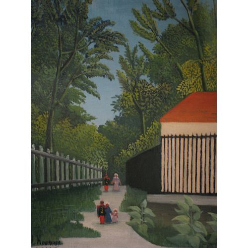 Henri Rousseau, Landscape In Montsouris Park With Five Figures Henri Rousseau, Landscape In Montsouris Park With Five Figures