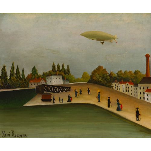 Henri Rousseau, Landscape With A Dirigible Henri Rousseau, Landscape With A Dirigible