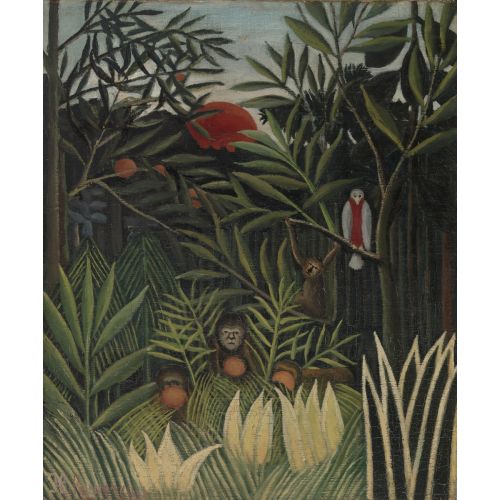 Henri Rousseau, Monkeys And Parrot In The Virgin Forest Henri Rousseau, Monkeys And Parrot In The Virgin Forest