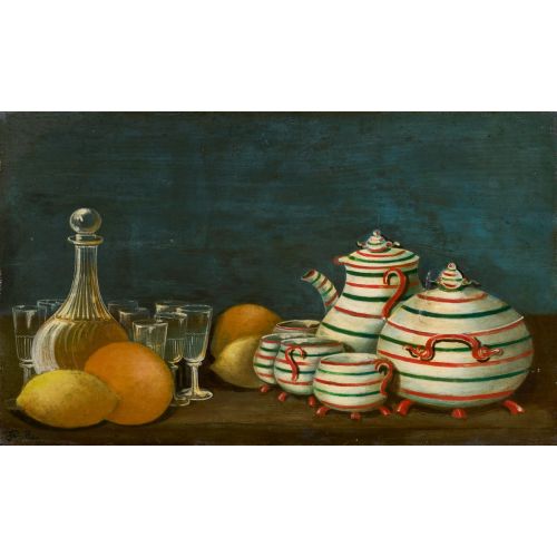 Henri Rousseau, Gözlükler Ve Fayanslar Ile Natürmort