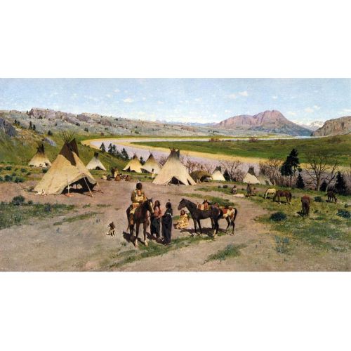 Henry Francois Farny, In The Foothills Of The Rockies