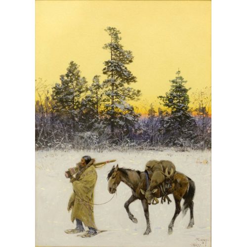 Henry Francois Farny, A Blackfoot Hunter