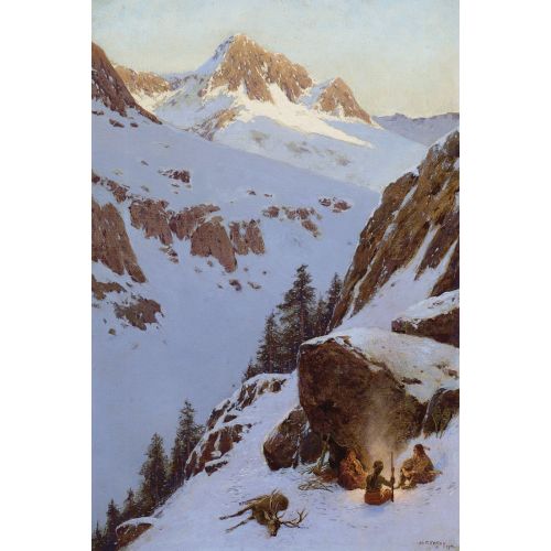Henry Francois Farny, He Day Is Done