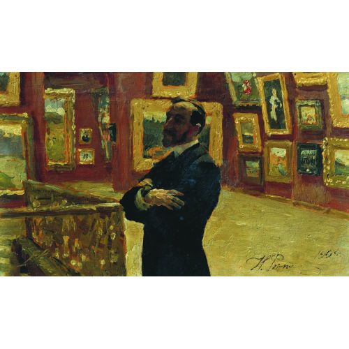 Ilya Repin, N A Mudrogel In The Pose Of Pavel TretyakoVIn Halls Of The Gallery Ilya Repin, N A Mudrogel In The Pose Of Pavel TretyakoVIn Halls Of The Gallery