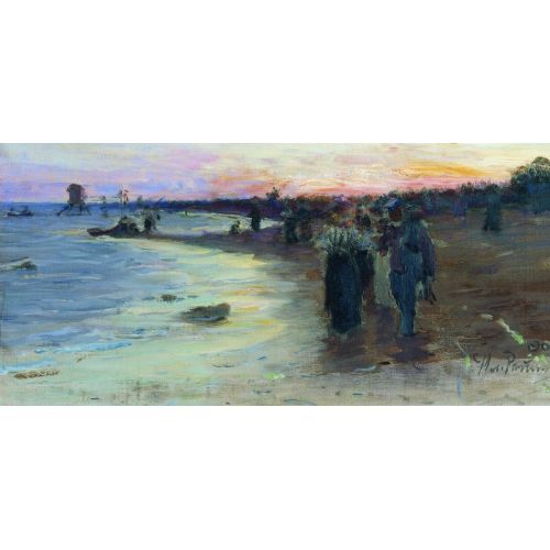 Ilya Repin, On The Shore Of The Gulf Of Finland Ilya Repin, On The Shore Of The Gulf Of Finland
