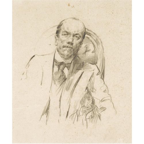 Ilya Repin, Portrait Of A Man Ilya Repin, Portrait Of A Man