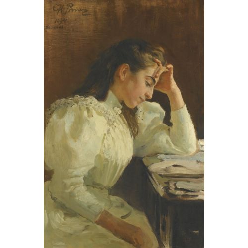 Ilya Repin, Portrait Of A Neapolitan Girl Ilya Repin, Portrait Of A Neapolitan Girl