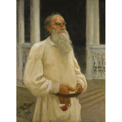 Ilya Repin, Portrait Of Leo Tolstoy Realism Art Movements Canvas, Drawing Paper Prints, Reproduction Oil Painting and High