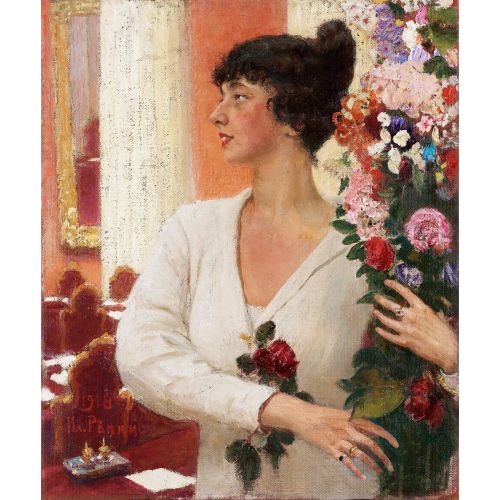 Ilya Repin, Portrait Of Mrs Beatrice Levi Ilya Repin, Portrait Of Mrs Beatrice Levi